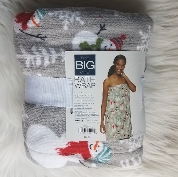 The big one snow man bath wrap - Picture 3 of 4